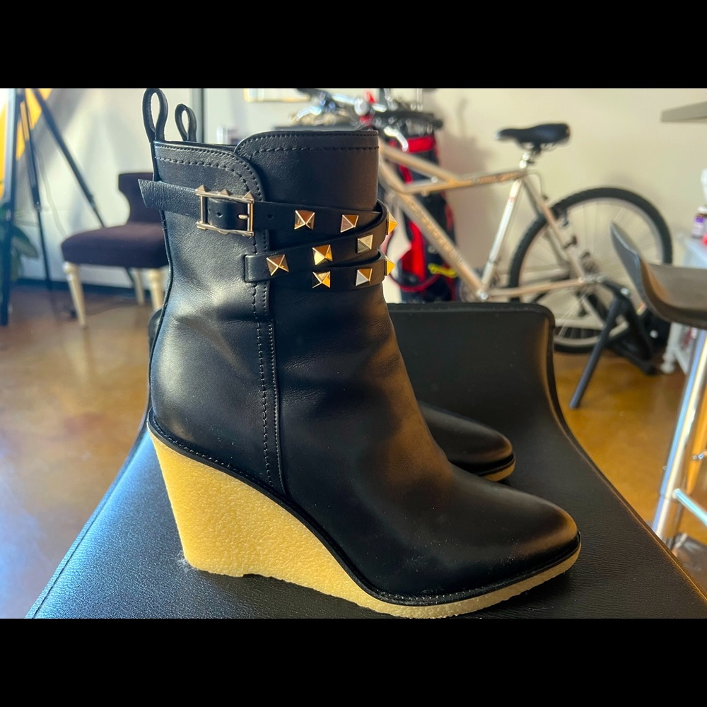 Valentino wedge booties